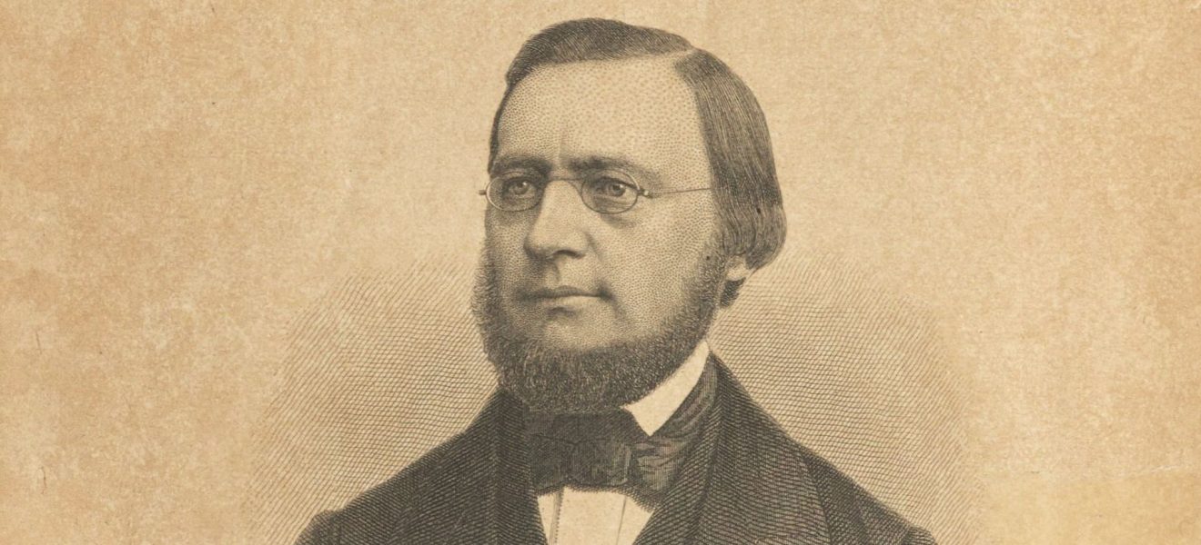 Wübbe Ulrichs Jütting - Stahlstich-Porträt aus: "Dr. W. U. Jüttings Leben Wirken und Schaffen" von F. Meis (A. und Th. Weger)